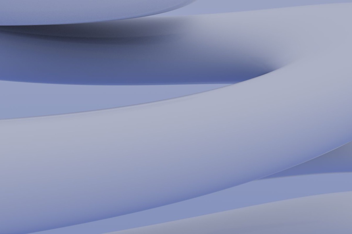 A calm abstract of soft blue flowing forms